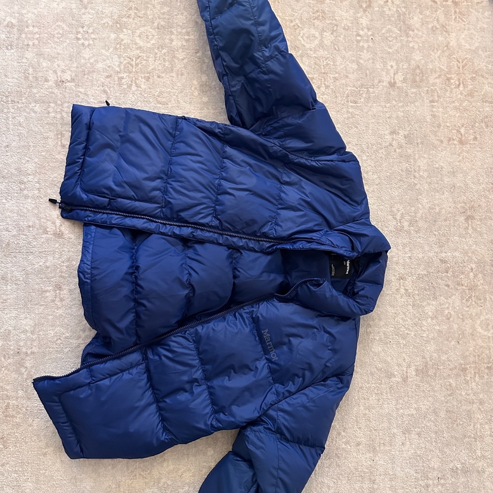 Marmot Navy Blue Quilted Puffer Jacket